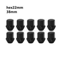 M14x1.5 Wheel Lug Nuts for JEEP Wrangler  Grand Cherokee 2011-2022, Jeep Buick Cadillac Ram 1500 7/8  Hex Closed End One-Piece M14x1.5 black