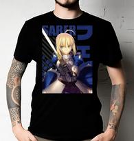 Men's and Women's T-shirts Fate - Saber Essential XXXXL