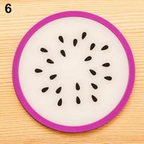 Coasters Creative Skid Insulation Silica Gel Cup Mat Pitaya