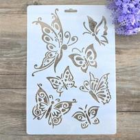 1 vnt. drugelių trafaretai, skirti tapyti sienoms „pasidaryk pats“ Scrapbooking Po Albumas, popierinis kortelių kūrimas 1PC