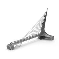 Construction Metal 3D Puzzle Building Soon Jigsaw Kits DIY Sundial Bridge Model Toy 1pc gray