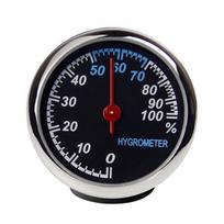 Puntos automobilio salono mini kvarcinio laikrodžio laikrodžio higrometro termometro prietaisų skydelio ornamentas Hygrometer