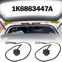 2X skirtas VW Golf MK5 MK6 Rabbit R R32 R20 GTI Hatch Automobilių siuntinių lentynos virvelė Tonneau dangčio ašies dirželis 1K6863447A