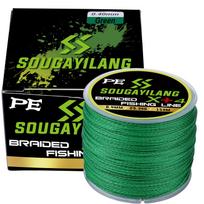 Meškeriojimo valas 150 m pintas meškerės valas Aukštos kokybės X+4 stovai PE 12.3LB-55.8LB Lygus pintas vienagijai siūlas karpių žūklei 0.14MM žalia