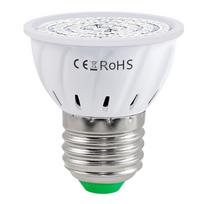 LED auginimo lemputė kambariniams augalams Raudono ir mėlyno spektro LED augalų lemputės E14 auginimo lempa E27 & 48 LEDs