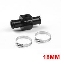 Dynoracing juodo vandens temperatūros matuoklis Radiatoriaus temperatūros vandens temperatūros jungties vamzdžio jutiklis 18 mm 20 mm 22 mm 24 mm žarnos adapteris 18MM juoda