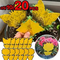 Nauji lipni spąstai Fly Gnat Yellow lipni vabzdžių spąstai, skirti musių kenkėjų vabzdžių gaudyklių gaudytojams butterfly-2pcs