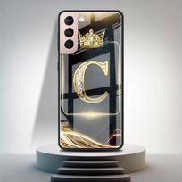 Stiklinis telefono dėklas, skirtas Samsung Galaxy S21 Ultra S20 Fe S22 S10 S9 S8 Plus Note 20 10 9 Luxury Funda Cover juodos auksinės raidės for Samsung Note 9