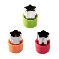 3Pcs Thickened Cake Mold Simple Operation Practical Heart/Star/Bunny Shape Fruit Cutter Die Fondant Little Star black