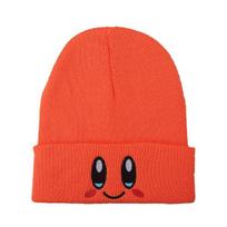 Animacinis filmas Mielas veidas Akys Kawaii Kirby Hat Cosplay Šilta megzta kepurė Unisex suaugusiems Vaikų kepurė Hip Hop rudens žiemos dovana YSL raudona