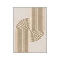 Minimalistinis abstrakčių linijų paveikslas, drobės tapyba, sienų menas, modernus freskos plakatas ir spaudinys, skirtas namų interjerui svetainės dekoruoti 21cm×30cm NoFrame