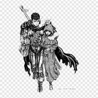 Guts Berserk Manga Panel Guts Casca Iron ant šilumos perdavimo spausdinimo Vinilo pleistrai Lipdukas drabužiams „Pasidaryk pats“ aplikacijos, plaunamos pleistrai