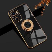 Prabangus magnetinis žiedo dėklas, skirtas „Xiaomi Mi 10T 11T Redmi Note 10 Pro 10Pro Mi10T T“ telefono pilno apsauginio dangtelio stovo laikiklis For Redmi Note 10 juoda