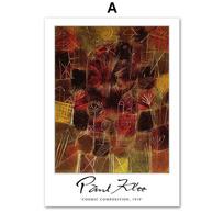 Siurrealizmas Abstraktus Paul Klee Gėlių Sienos Meno Spaudinys Drobės Tapyba Vintažinis Skandinaviškas Plakatas Sienų Paveikslai Svetainės Dekorui A4 21X30cm No Framed