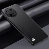 Prabangus paprastas PU odinis dėklas, skirtas Realme 11 4G matinis galinis dangtelis, atsparus smūgiams TPU silikono pilnos apsaugos telefono dėklas, skirtas Realme11 Pro Plus 11x 10 9i For Realme 7 5G juoda
