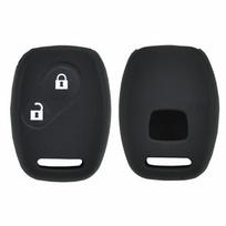 Silikono 2 mygtukų raktų pakabuko laikiklio dėklo dangtelis Shell Protect, skirtas Honda Civic Accord Pilot Crv Hrv Jazz Odyssey Frv Insight Cr-Z automobilių priedai juoda
