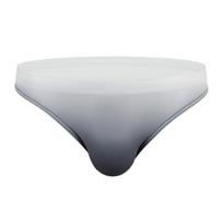 Vyriškos kelnaitės seksualus apatinis trikotažas Greitai džiūstantis gradiento spalvos dizainas žemo juosmens Slim Fit maudymosi apatinės kelnaitės L gray