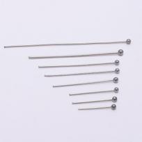 100 vnt. / Partija 15 20 30 40 50 mm Ryškių atspalvių nerūdijančio plieno rutulinio galvutės kaištis pasidaryk pats papuošalams. 16mm x 100pcs gray