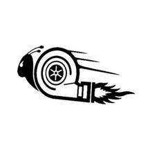 Stilingas Turbo Sraigės Motociklo Lipdukas Lenktyninio Automobilio Lipdukas Atspindinti Dekoracija juoda