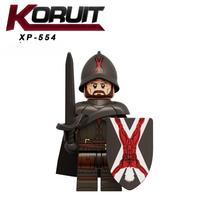 KT1073 Viduramžių kareiviai, plytos, surinktos lavinamieji blokeliai, veiksmo figūrėlės, žaislai, dovanėlė vaikams