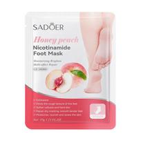 SADOER Peach Niacinamide Nourishing Foot Mask Rejuvenating Foot Care Foot Masks honey peach/35g