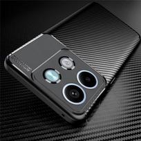 „Redmy Note 13 Pro 5G 4G Case Carbon Fiber Pattern Pattern TPU“ minkštas dangtelis, skirtas „Xiaomi Redmi Note13 Pro+ Pro Plus Pro Plus 5G Camera Protect Fundas“ Redmy Note13 4G juoda