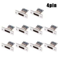 10 vnt. USB 3.1 Type-C lizdo tvirtinimo plokštelė Type-C USB lizdas 3.1 Type-C 2 kontaktų 4 kontaktų moteriškas jungtis Lizdas Įkrovimo prievadas as the picture