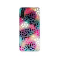 silikoninis dėklas Xiaomi MI A3 dėklui, pilna apsauga, minkštas TPU galinis dangtelis, telefono dėklai Xiomi MI A3 buferiui, Coque katės gėlė xiaomi mi A3 blue