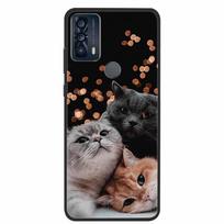 TCL 20B 6159K dėklo dangtelis juodas buferis silikoninis minkštas telefono dėklas TCL 20B silicio coque skirtas TCL20B 20 B TPU Para Capa For TCL 20B 6159K