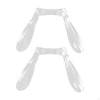 2 vienetai akinių nosies pagalvėlių, atsarginės, lengvai naudojamos, skaidrios atramos praktiškos nosies pagalvėlės 28mmx19.5mm