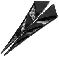 Side Air Intake Flow Vent Cover Decorative Car Hood Stickers Car-styling Universal 1 Pair Auto Decoration Black