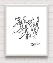 Picasso Paveikslas Abstraktus Meno Spaudinys ant Drobės Sienų Menas Gyvūnai Šuns Plakatas Skandinaviškas Plakatas Sienų Paveikslai Svetainei 21x30cm No Framed