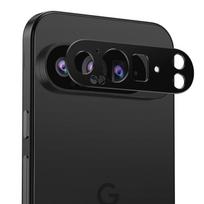 Skirta „Google Pixel 9 Pro XL“ prabangiam fotoaparatui, apskrito metalinio objektyvo stiklui, apsaugančiam nuo įbrėžimų, dėklo dangtelio buferio apsaugos žiedo apsaugos Pixel 9 juoda