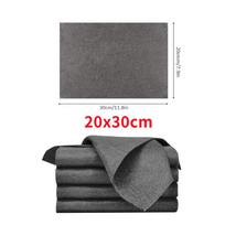 Stipri magiška valymo šluostė be dryžių Mikropluošto langų stiklo valytuvas Virtuvės rankšluostis Plaunamas daugkartinis džiovintas magiškas bayeta 5 pcs gray