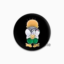 32/44/58mm Juokingas Animacinis Apskritas Skardinis Segtukas Brošė Drabužių Krepšio Dekoravimas Įsegamas Ženklelis Madingi Papuošalai Dovana 32mm black