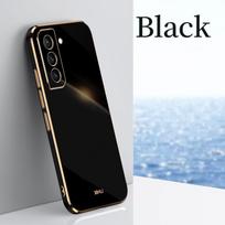 Luxury Ring Holder Stand Phone Case For Samsung Galaxy S22 S21 S20 Fe Plus Ultra S 20 21 S21ultra Plating Silicone Cover S22