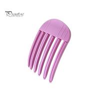 Invisible Hair Clip Comb Plastic Natural Volume Fluffy Styling Hair Root Lifting Šukos Karščiui atsparus plaukų formuotojas L violetinė