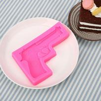 3D pistoletas, silikoninis fondantas, šokoladinis „Sugarcraft“ pyrago formų kepimo įrankis „pasidaryk pats“. pink