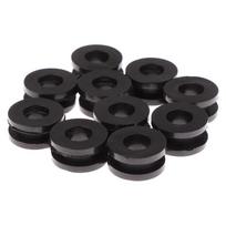 10 vnt juodo motociklo šoninio dangtelio guminių tarpiklių sandariklių, skirtų Honda, skirtų Suzuki Cbr Gsxr Ninja Zx Yzf Kawasaki onesize