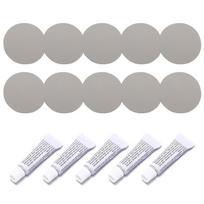 5 Set Inflatable Boat Repair Kit PVC Material Adhesive Patches for Waterbed Sofa pilka