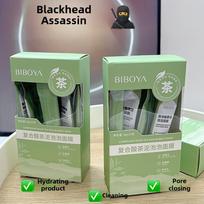 Arbatos purvo burbulinė kaukė. Giliai valanti poras mažinanti veido kaukė su kompleksinėmis rūgštimis, skirta inkštirų šalinimui ir porų sutraukimui. Cleansing Mask gray