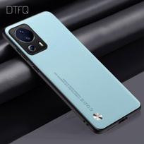 Prabangus odinis dėklas Xiaomi 13 Lite, odos rašto galinis dangtelis, smūgiams atsparus dėklas Xiaomi 13 Pro 13 Ultra Xiaomi 13 Lite mėlyna