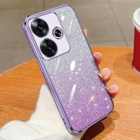 For Xiaomi Poco F6 Case Xiaomi Poco F6 Phone Case Shiny Glitter Plating Silicone Camera Lens Soft Back Cover For Poco F6