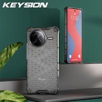 KEYSION Shockproof Armor Case for POCO F7 Pro F7 Ultra Silicone+PC Transparent Honeycomb Phone Cover for Xiaomi POCO F7 Ultra for POCO F7 Pro