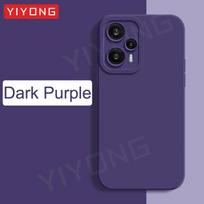For Xiaomi Poco F5 Case Liquid Silicone Soft Cover For Xiomi POCO F6 F5 F4 GT Pocophone F3 PocoF4 PocoF5 Pro 5G Cases For Poco F5 tamsiai violetine spalva