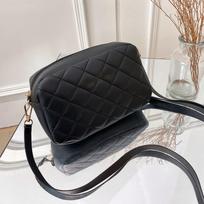 Ladies Fashion One-Shoulder Handbag All-Match Messenger Bag One Size juoda