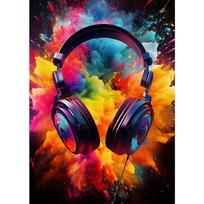 Music Vintage Watercolors Poster Canvas Prints Musical Instrument Abstract Wall Decor Wind Music Piano Drum Kit Aesthetic Prints 21cm×30cm NoFrame