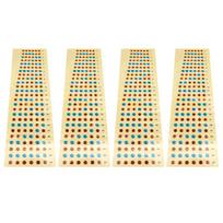 4Pcs Guitar Fretboard Sticker Paper Waterproof Instrument Accessory for Beginners