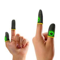 2Pcs Luminous Mobile Gaming Controller Finger Sleeves Mobile Game Gloves Touch Screen Finger Cots