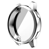 Apsauginis dėklas skirtas Garmin Venu 2 / 2S Smart Watch TPU padengimo apsauginis rėmas, skirtas Garmin Vivoactive 4S / 4 buferio priedams Garmin Vivoactive 4 sidabras